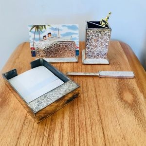 NIB Vintage Silver Plated Stationery Set